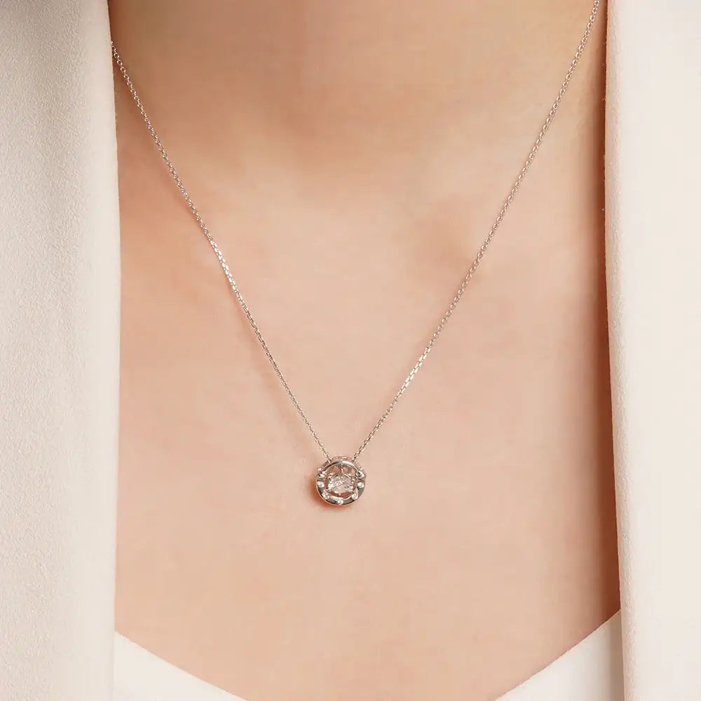 OST - Lucky Lock 3WAY Horseshoe Stone Silver Necklace - OST - Jewelry - Harumio