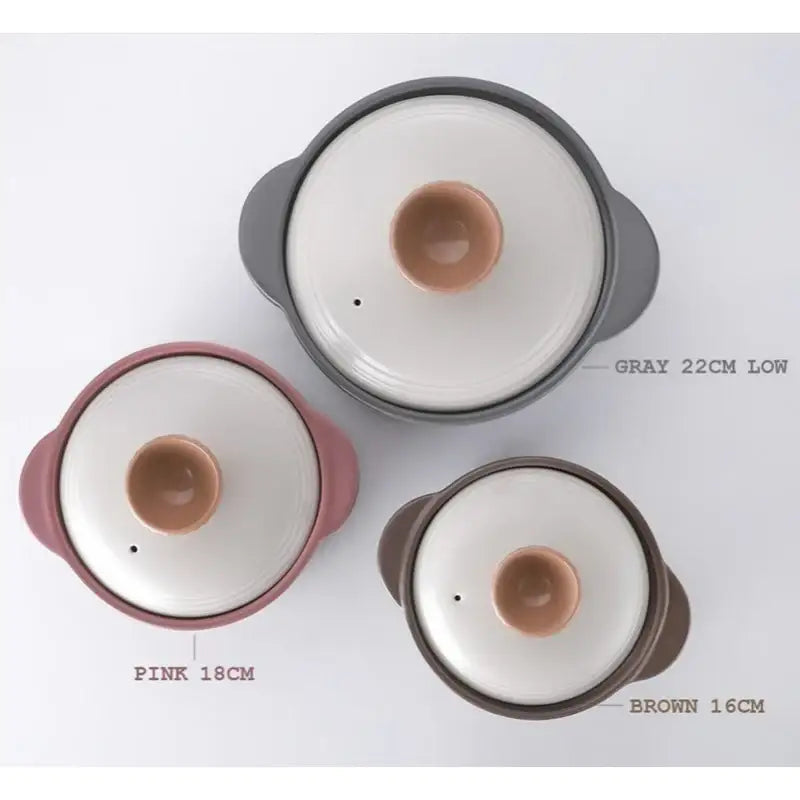 Neoflam - Valley Rose Hot Pot Set Of 3 - Neoflam - Hot Pot - Harumio
