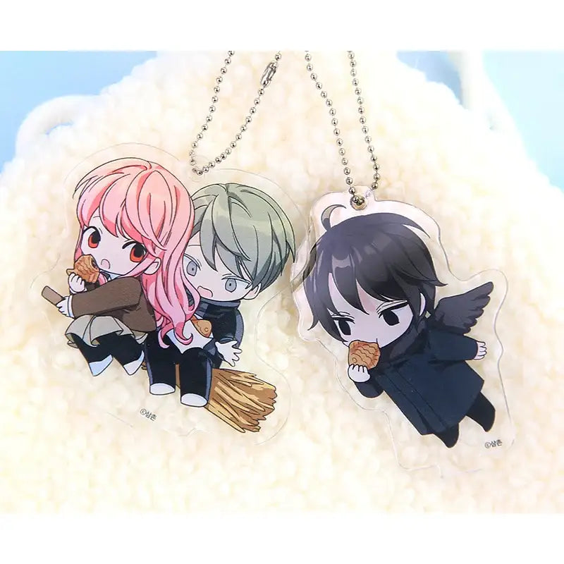 I Don't Want This Kind Of Hero - Flight Crew Acrylic Stand Charm - Webtoon Shop - Acrylic Charms - Harumio