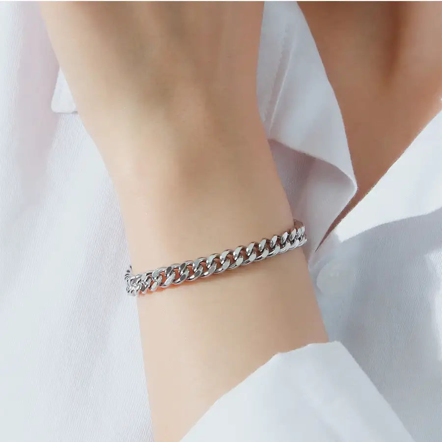 CLUE - Chain Decoration Surgical Steel Bracelet - CLUE - Jewelry - Harumio