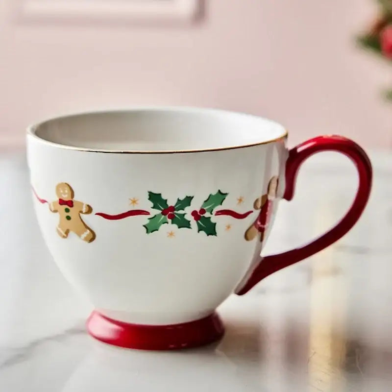 Korean Winter Story - Gold Rim Mug - Modern House - Bowl - Harumio