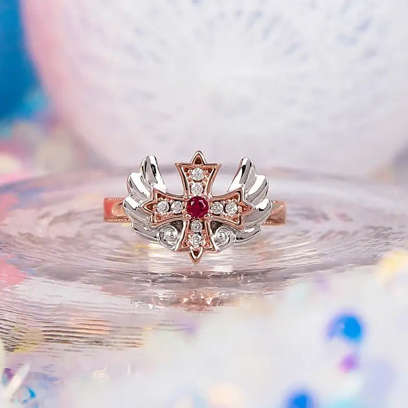 Saint Tail x Clue - Big Wing Silver Ring - CLUE - Jewelry - Harumio