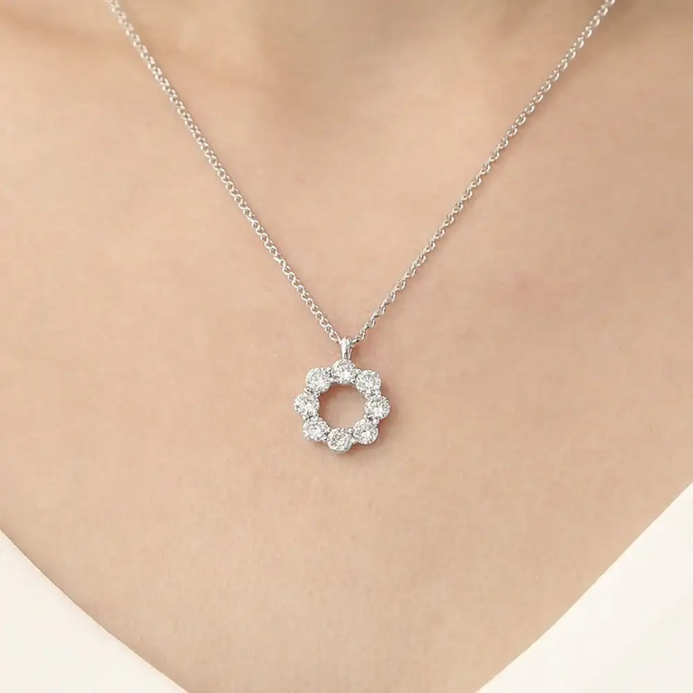 OST - Simulated Diamond 0.3ct Shine Necklace - OST - Jewelry - Harumio