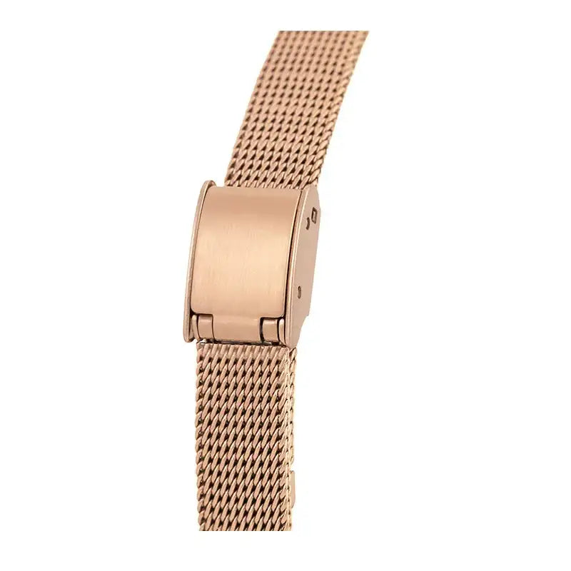 CLUE - Twinkle Mood Mother-of-Pearl Cut Glass Rose Gold Mesh Watch - CLUE - Watches - Harumio
