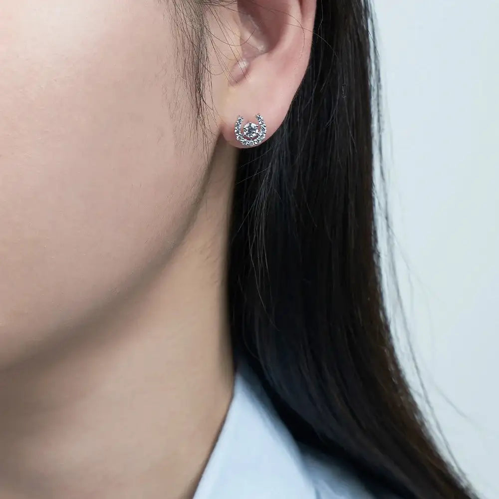 OST - Lucky Horseshoe Star Earring - OST - Jewelry - Harumio