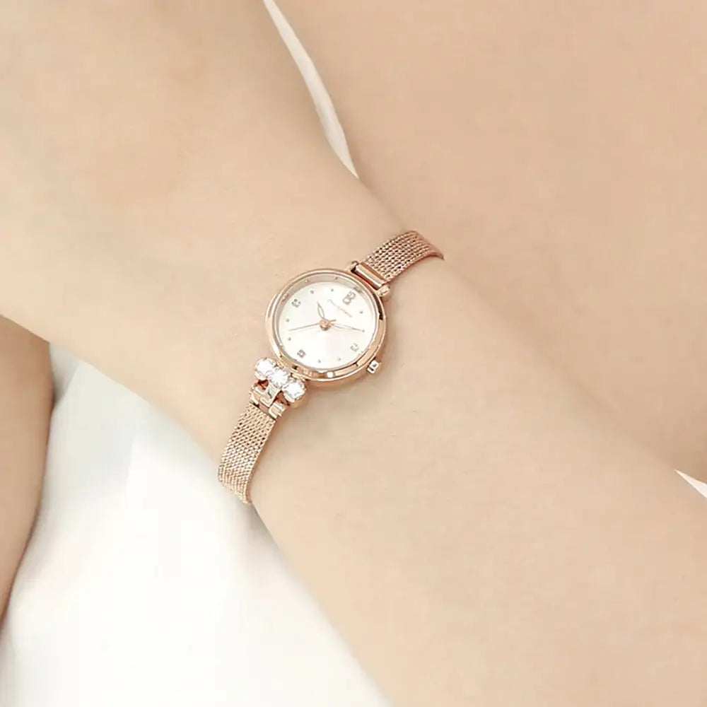 OST - Simulated Dia Lumiere Women's Mesh Watch - OST - Watch - Harumio