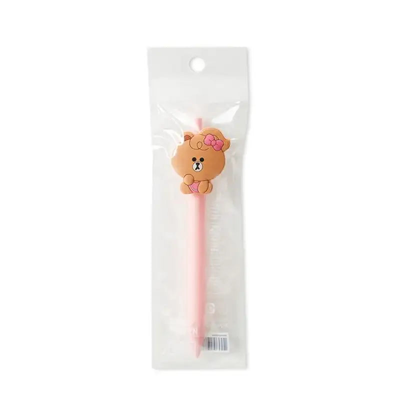 Line Friends - Silicone badge gel pen - Line Friends - Stationery - Harumio