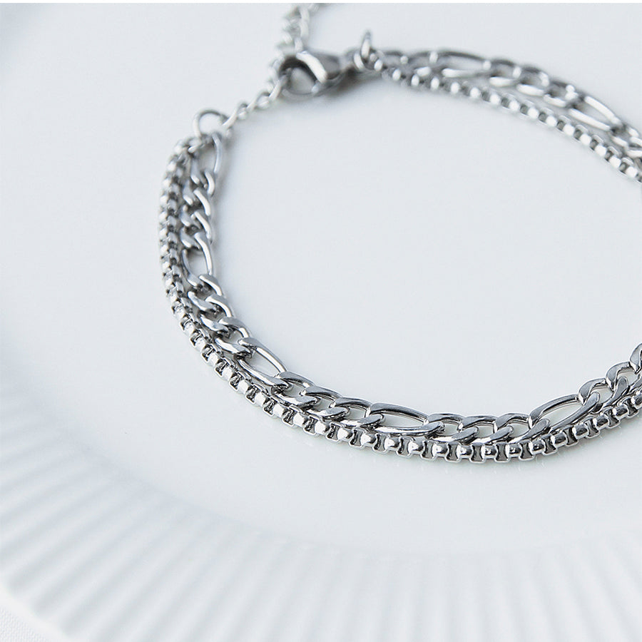 CLUE - Two-line Chain Surgical Steel Bracelet