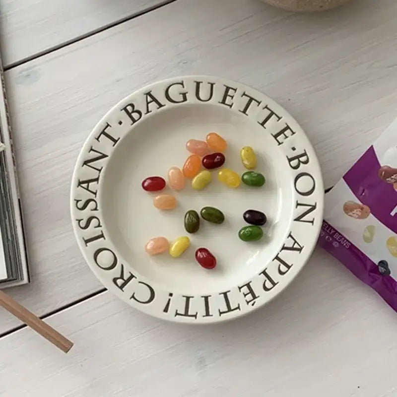 Like A Cafe - Bon Appetit Dessert Plate - Like A Cafe - Home & Living - Harumio