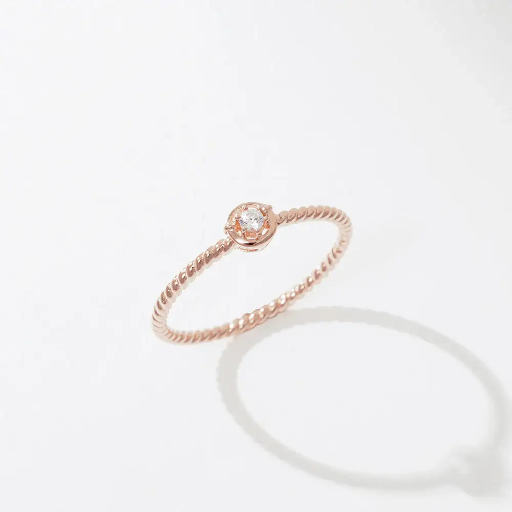 OST - Lucky Lock Horseshoe Twisted Silver Ring - OST - Jewelry - Harumio