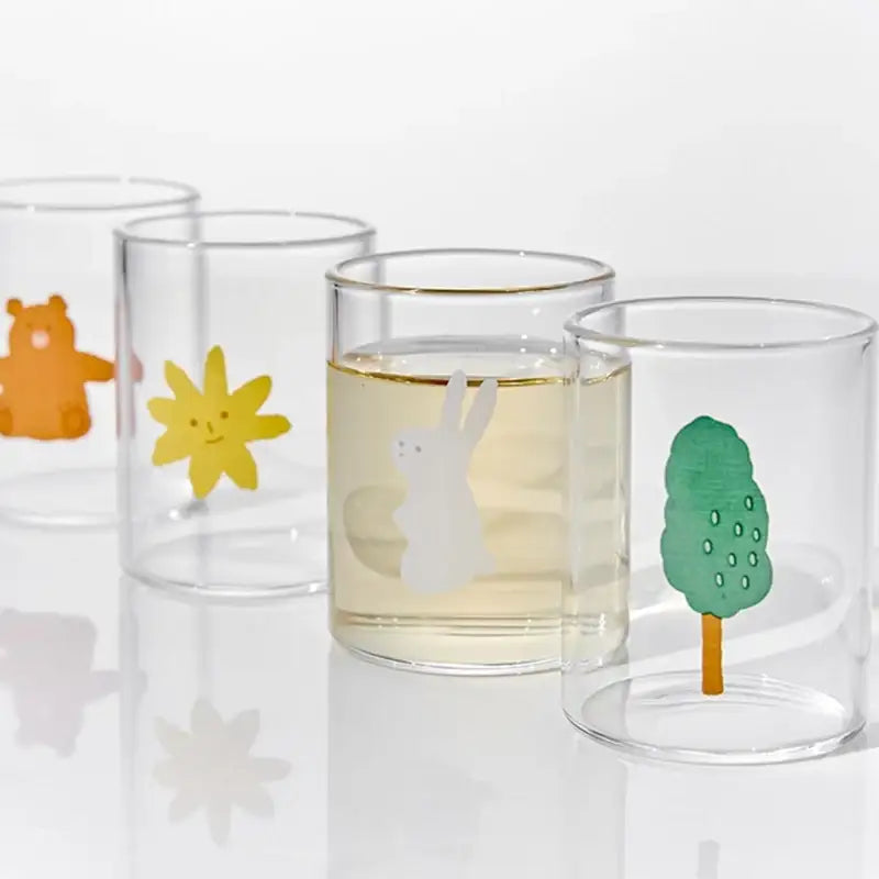 Korean Little Buddy - Soju Glass Set 4P - Modern House - Tableware - Harumio