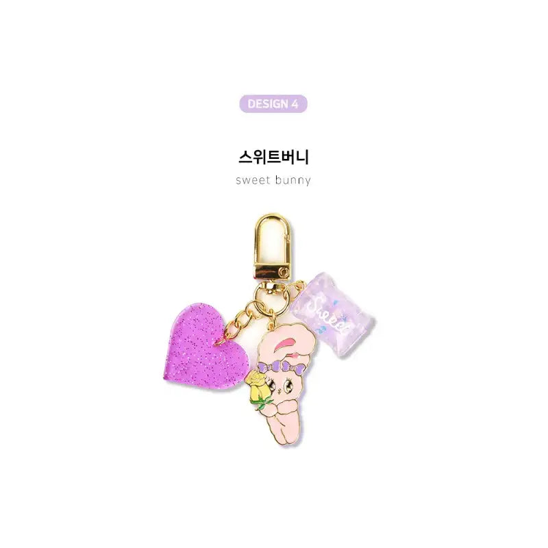 Esther Bunny - Lavender Keyring - Esther Bunny - Accessories - Harumio