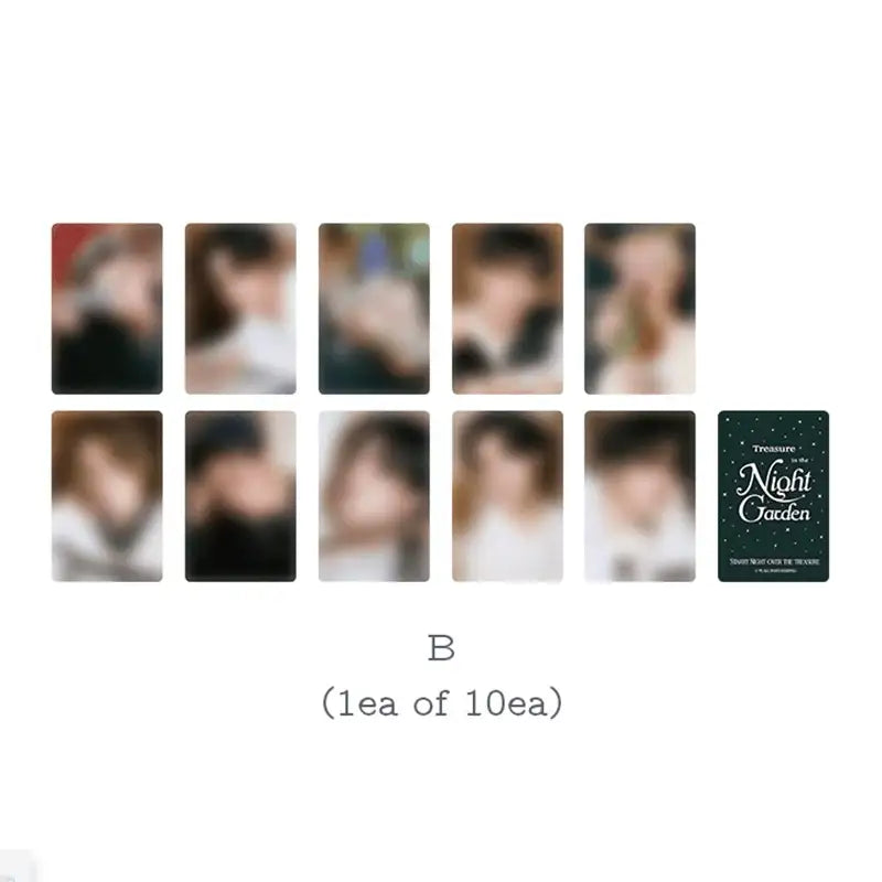 TREASURE - NIGHT GARDEN - Trading Photo Card - TREASURE - Collectible Trading Cards - Harumio