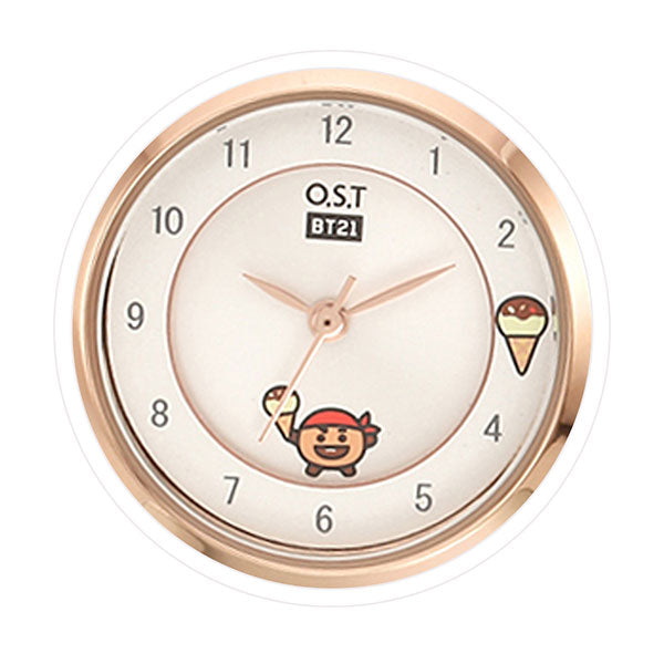 BT21 x OST - Rose Gold Metal Watch - Shooky - BT21 - Watches - Harumio