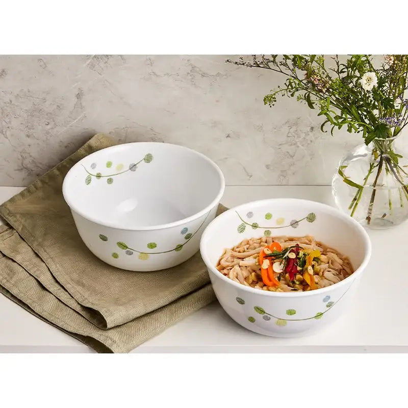 Korean Corel Green Delight - Ramen Bowl 2P Set - Modern House - Bowls - Harumio