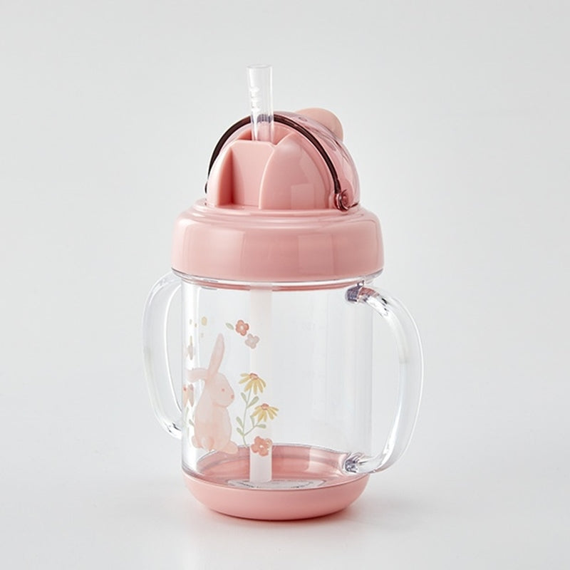 Korean My Rabbit - Tritan Two-Handle Straw Water Bottle