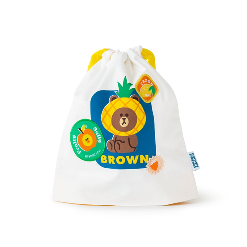 Line Friends - Brown Sally Fruity String Pouch