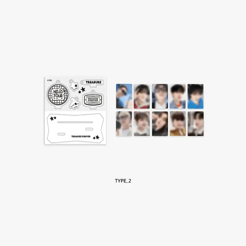 TREASURE - HELLO Tour - Acrylic Photo Card Holder