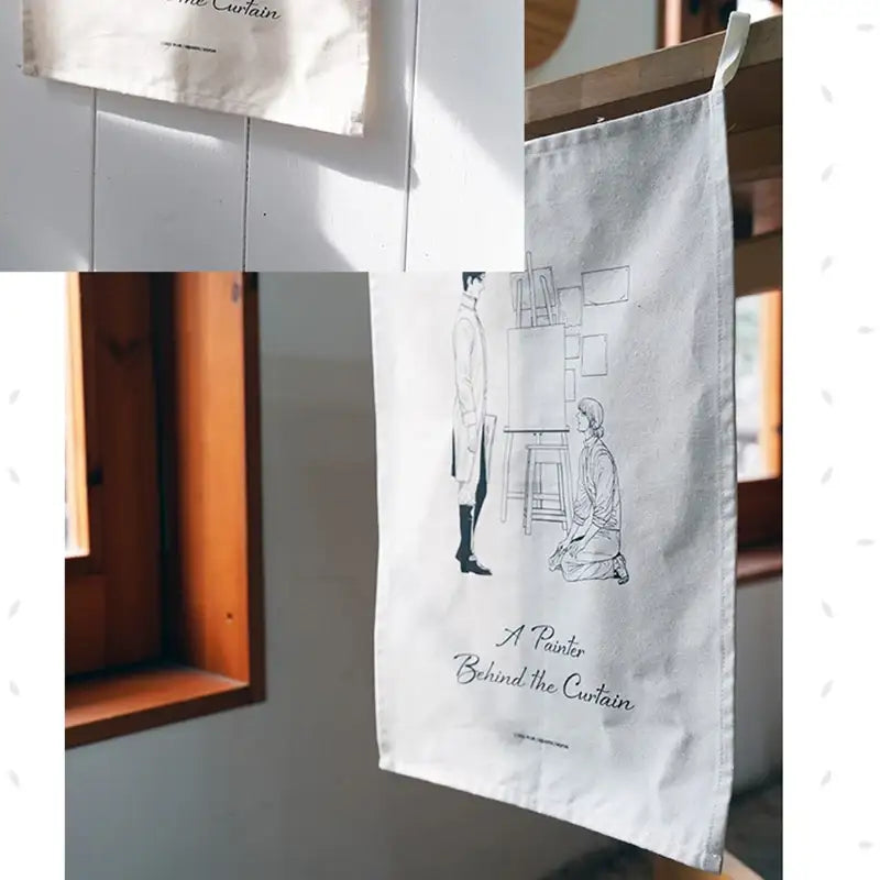 A Painter Behind The Curtain x MOFUN - Fabric Poster - MOFUN - Poster - Harumio