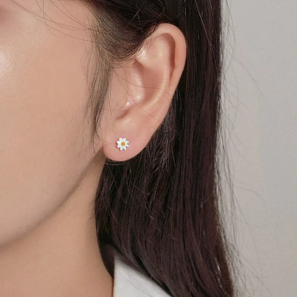 OST - Primavera Daisy Silver Earrings - OST - Jewelry - Harumio