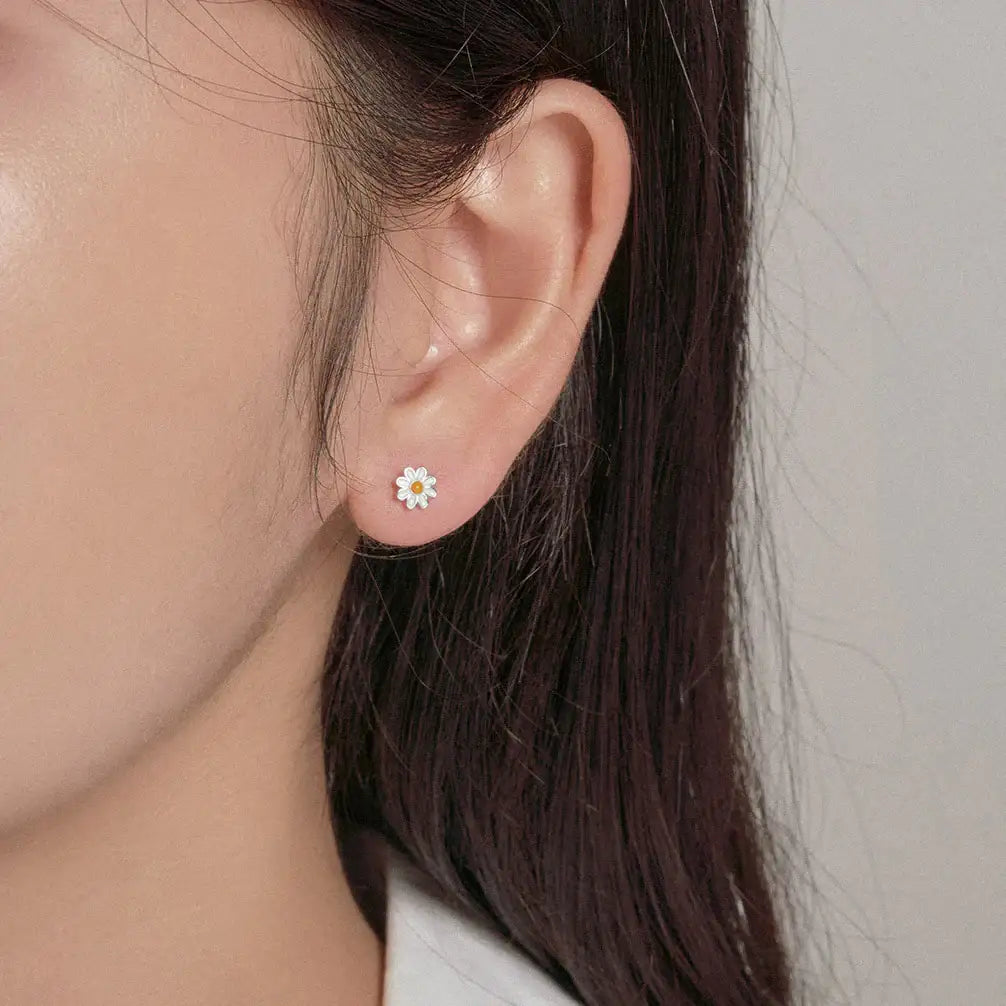 OST - Primavera Daisy Silver Earrings - OST - Jewelry - Harumio