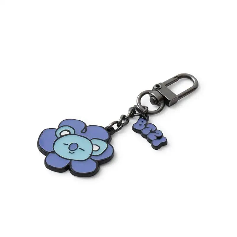 BT21 - Flower Metal Keyring - Koya - LINE FRIENDS - Keyring - Harumio