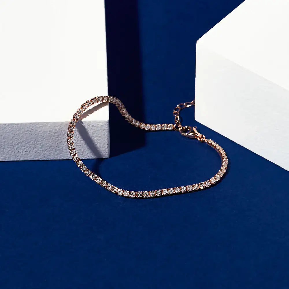 CLUE - Crown Setting Rose Gold Bracelet - CLUE - Jewelry - Harumio