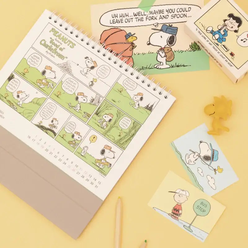 Peanuts - 2023 Snoopy Desk Calendar - 10x10 - 2023 Calendars - Harumio