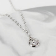 CLUE - Drop Cubic Silver Necklace - CLUE - Jewelry - Harumio