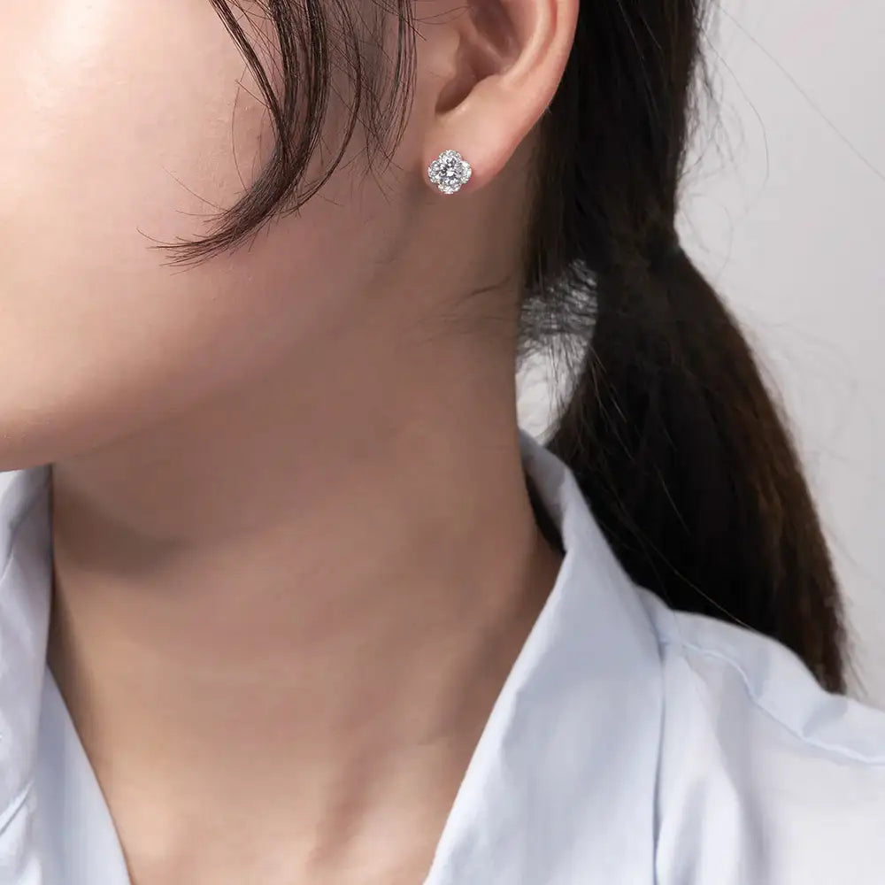 OST - Lucky Shine Clover Earrings - OST - Jewelry - Harumio