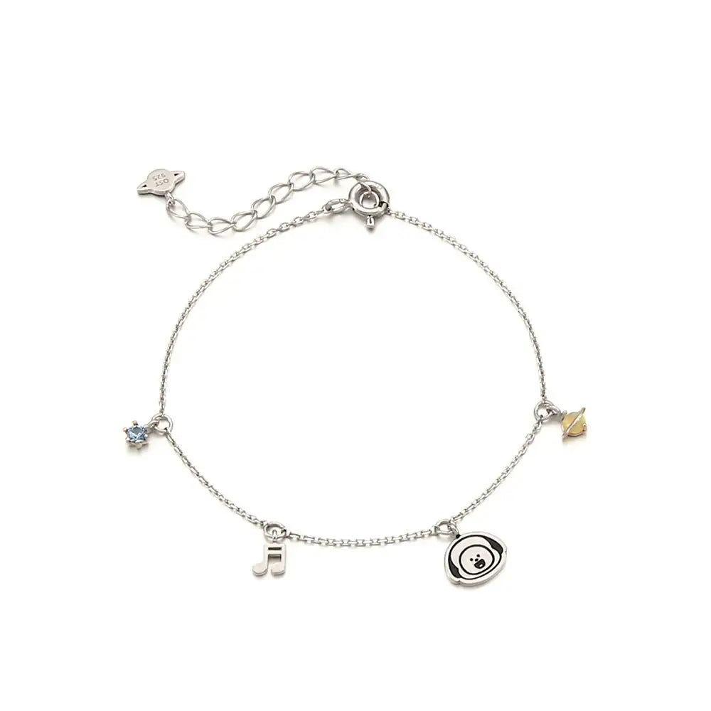 BT21 x OST - Chimmy Silver Bracelet - OST - Bracelets - Harumio