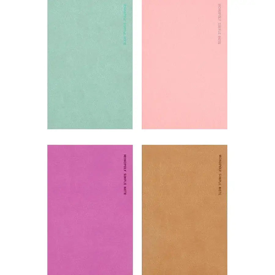 Monopoly - Simple Note Notebook Set - Monopoly - Notebooks & Notepads - Harumio
