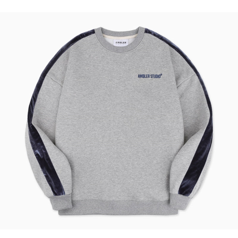 Ambler - Velvet Set-Up Over Fit Sweatshirt