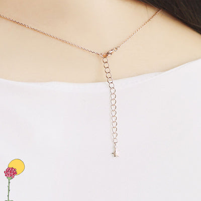Le Petit Prince x OST - Le Petit Prince with The Moonlight Rose Gold Necklace