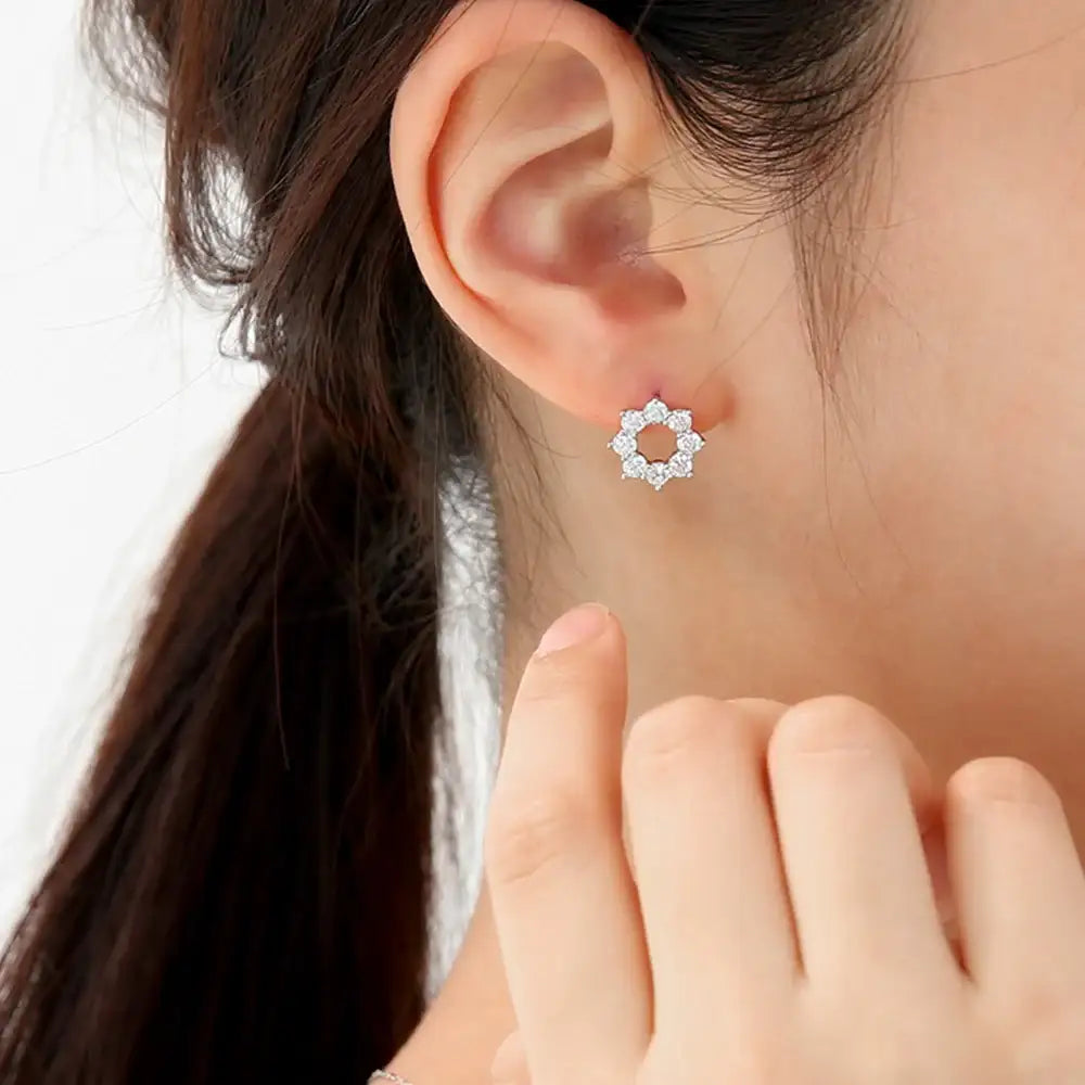 OST - 0.1ct Octagonal Earrings - OST - Jewelry - Harumio