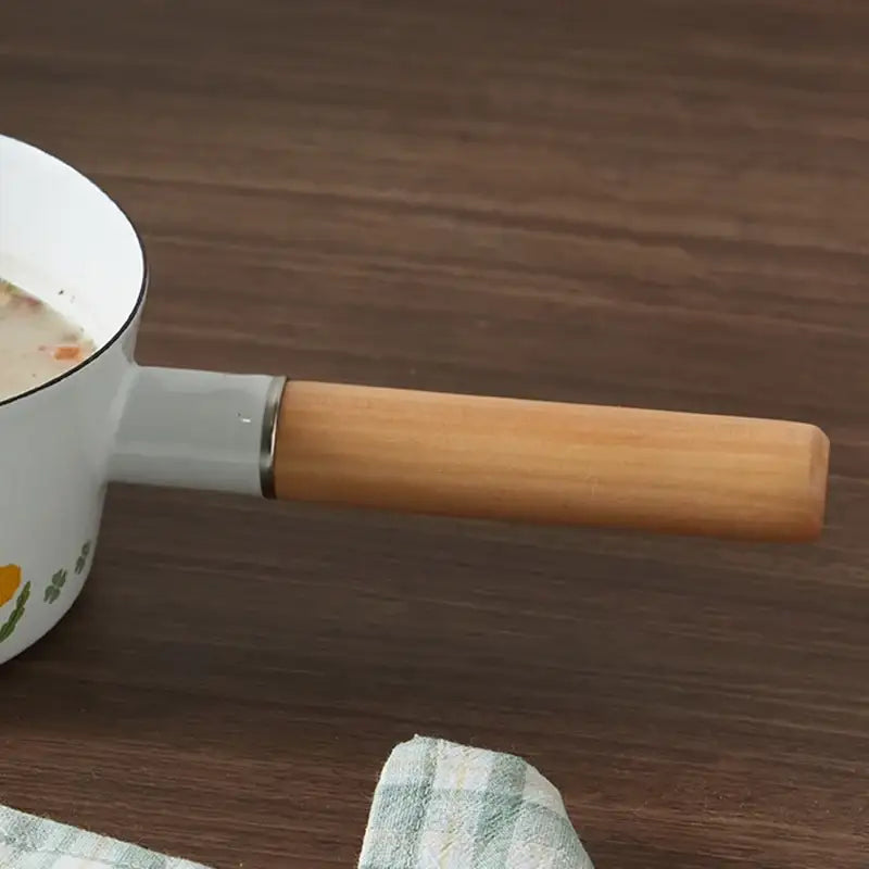 Korean L Dandelion - Enamel Milk Pan - Modern House - Kitchenware - Harumio