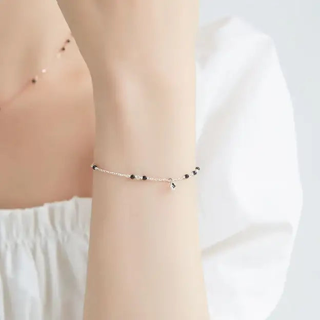CLUE - Wish Spell Bead Type Black Spinel Bracelet - CLUE - Jewelry - Harumio