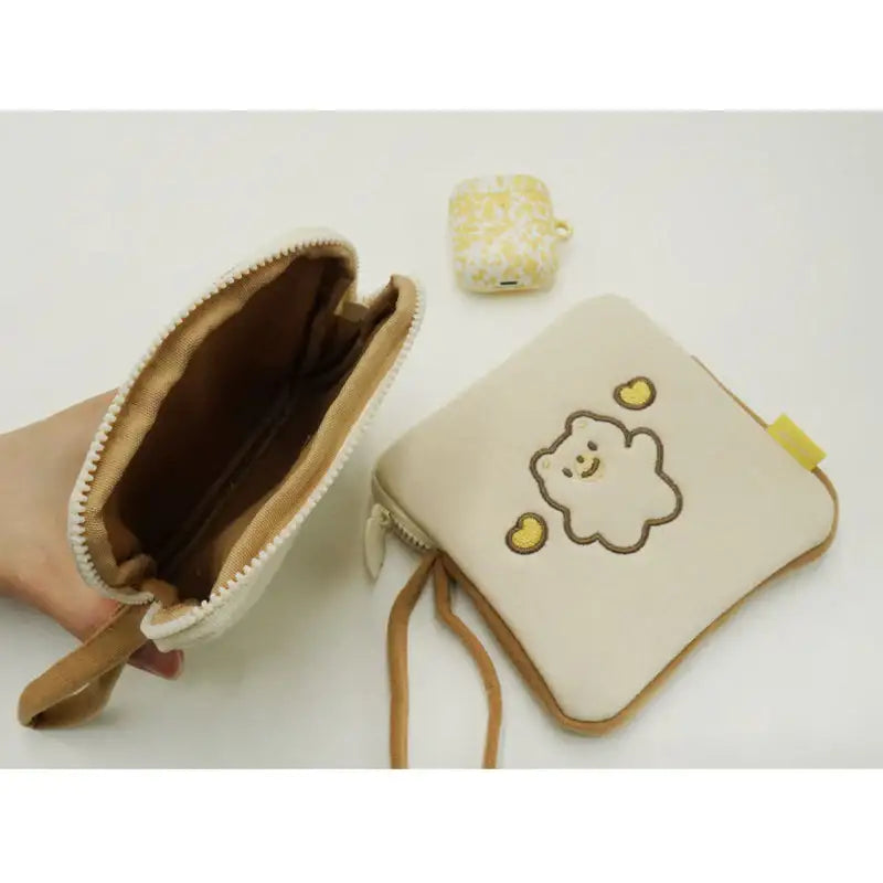 Jelly Crew - ddoodly - Baby Bear Mini Square Pouch - Jelly Crew - Pouch - Harumio