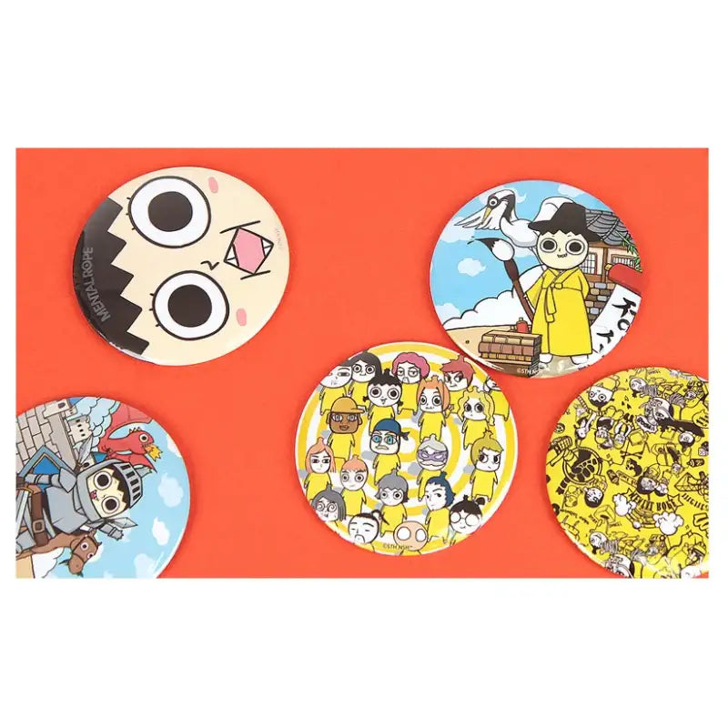 Don't Let Go of the Mental Rope - Round Pin Mirror - Webtoon Shop - Mirrors - Harumio