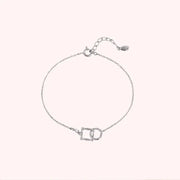 CLUE - Square Circle Silver Bracelet - CLUE - Jewelry - Harumio