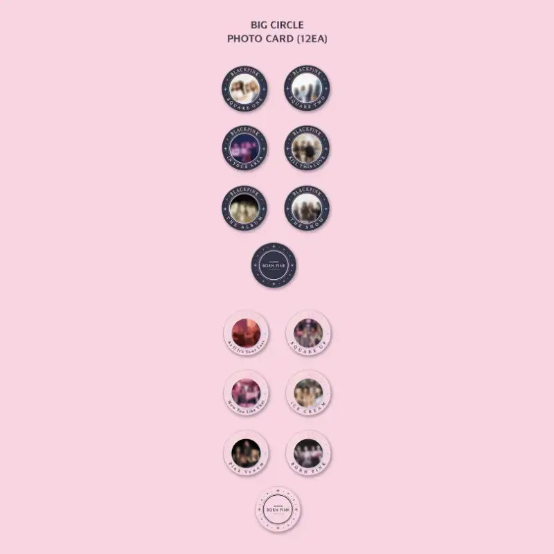 BlackPink - Born Pink - Circle Photo Card Set - BlackPink - Photo Card - Harumio