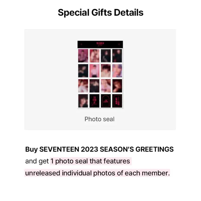 Seventeen - 2023 Season's Greetings Set - SEVENTEEN - Season's Greetings - Harumio