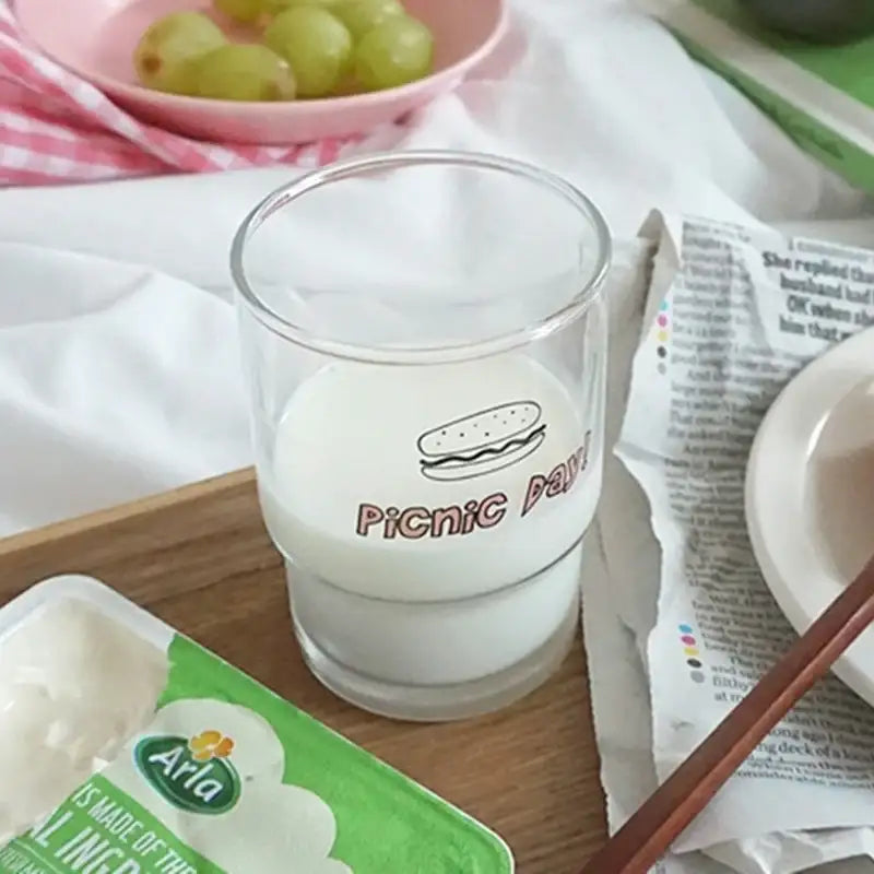 Like A Cafe - Picnic Day Glass Cup - Like A Cafe - Home & Living - Harumio