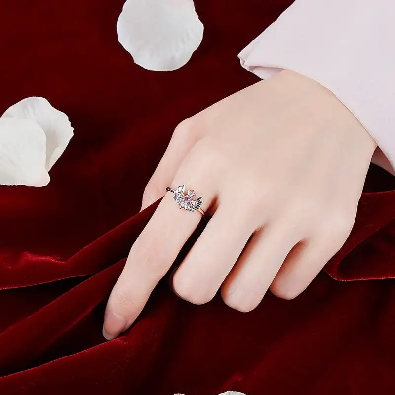 Saint Tail x Clue - Mini Wing Silver Ring - CLUE - Jewelry - Harumio
