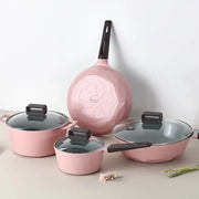 Neoflam - Rose Pink Cookware Set Of 4 - Neoflam - Cookware sets - Harumio