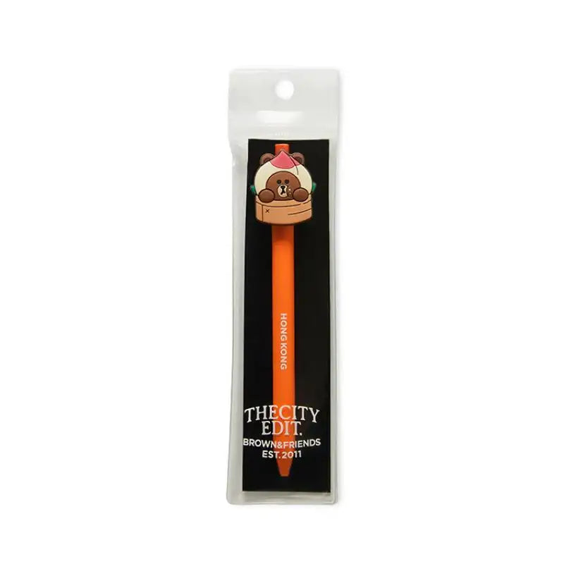 Line Friends - Brown City Edition Hong Kong Gel Pen - Line Friends - Stationery - Harumio