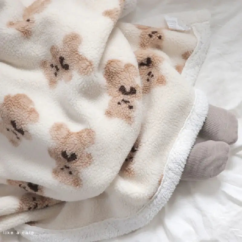 Like A Cafe - Fluffy Wool Blanket - Like A Cafe - Home & Living - Harumio