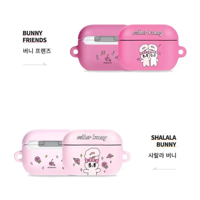 Esther Bunny - AirPods Pro Hard Case + Acrylic Keyring - Esther Bunny - AirPods Case - Harumio