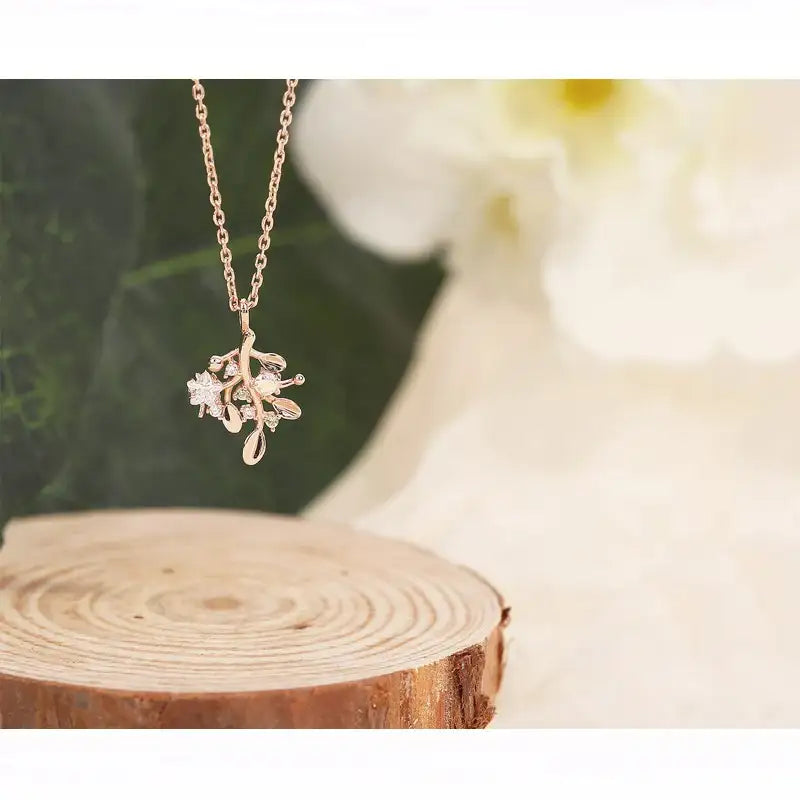 CLUE - Acacia Tree Silver Necklace - CLUE - Jewelry - Harumio