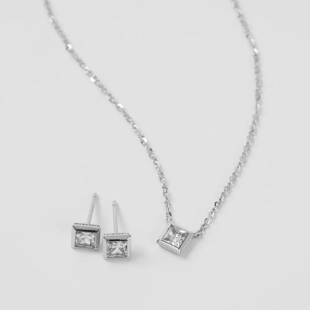 OST - Shine Basic Square Necklace - OST - Jewelry - Harumio